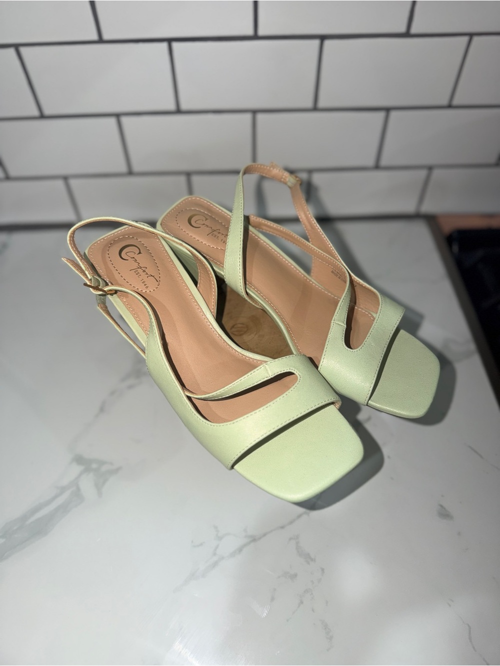 Cato’s Mint Green Slingback Heels